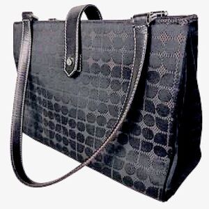 Kate Spade Black canvas Tote Bag vintage